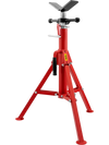 VEVOR V Head Pipe Stand 1/8-12 inch Capacity, Adjustable Height 28-52 inch, Pipe Jack Stands 2500 lbs Load Capacity, Portable Folding Pipe Stands, Carbon Steel Body More Durable