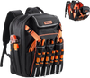 VEVOR Tool Backpack, 45 Pockets, Heavy-duty Tools Storage Organizer Work Bags with Laptop Compartment & Reinforced Fabric Basee, Electrician Jobsite Backpack for Electrician, Repairman