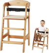 VEVOR Wooden High Chair for Babies & Toddlers, Convertible Adjustable Feeding Chair, Eat & Grow High Chair with Seat Cushion, Portable Baby Dining Booster Seat, Beech Wood Toddler Chair, Natural