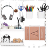VEVOR Pegboard Combination Kit, 11" x 11" Plastic Pegboard, 4 Panels, Peg Board Wall Organizer Kit with Accessories, for Garage Tool Storage Kitchen Living Room Craft Room Office Bathroom Home, White