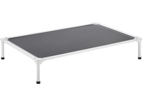 VEVOR Elevated Dog Bed for Large Dogs, Portable Raised Dog Cot with Aluminum Tube Metal Frame and Breathable Textilene Mesh, Indoor & Outdoor Pet Cooling Raised Hammock Bed, XL, Gray