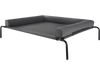 VEVOR Elevated Dog Bed for Large Dogs, Portable Raised Dog Cot with Washable Pillow, Indoor & Outdoor Pet Cooling Raised Hammock Bed with Steel Metal Frame and Breathable Teslin Mesh, XL, Gray