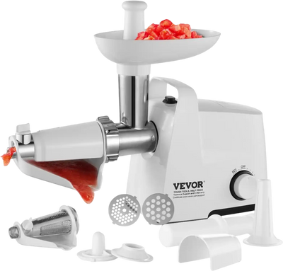 VEVOR Electric Tomato Strainer, 300W Tomato Sauce Maker Machine, 4 LBS/Min Food Strainer and Sauce Maker, Pure Copper Motor Food Mill with Reverse Function for Tomato Strawberry Blueberry Sauce