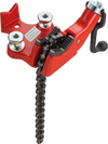 VEVOR Screw Bench Chain Vise 1/8 to 5-Inch Pipe Capacity, Heavy Duty Bench Chain Pipe Vise with Crank Handle, Neoprene-Coated Jaw, Cast Iron Material Ideal for a Variety of Pipes