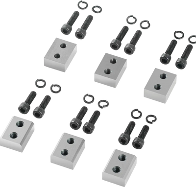 VEVOR Electric Rebar Cutter Blade, 6 PCS 25mm(1 inch) Cutting Diameter, HRC58-60 Hard Hydraulic Rebar Blade Replacement Jaw Blades with 12 Hexagon Screw and 12 Spring Washer, for Model RC-25