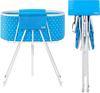 VEVOR Portable Dog Bathtub, Elevated & Foldable Space-saving Pet Shower Station with Quick Drainage, Bathing Tub for Washing & Grooming Small and Medium Size Dogs and Cats Indoor & Outdoor, Light Blue