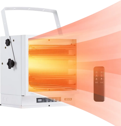 Vevor Electric Garage Heater 10,000W Wall/Ceiling Mounted with Remote Control 240V New