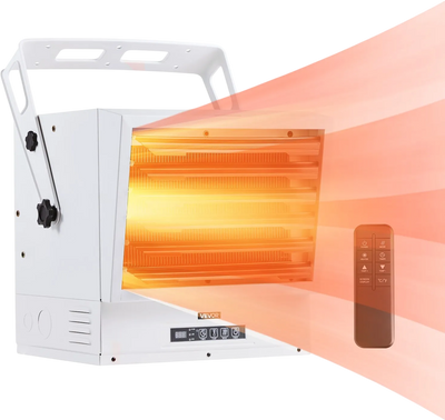 Vevor Electric Garage Heater 15,000W Wall/Ceiling Mounted with Remote Control 240V New