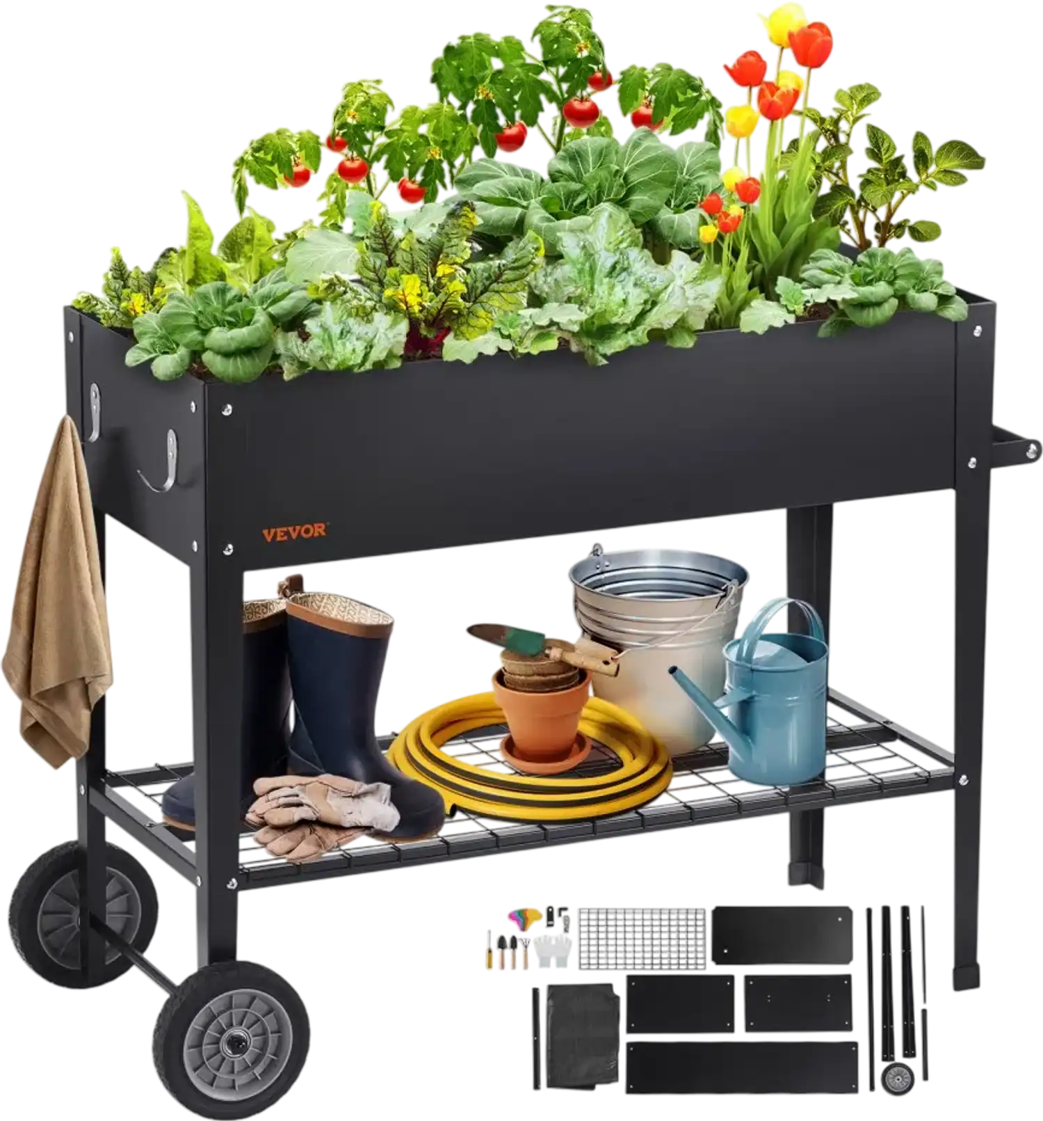 Vevor Raised Garden Bed Elevated Galvanized Metal Planter Box 42.5