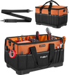 VEVOR Tool Bag, 19.1 Inch, 33-Pocket Portable Large Tool Box Organizer Storage, Toolbox with Water-Resistant Base, Zipper, Adjustable Shoulder Strap Toolbag, for Men Women Dad Husband Fathers Day