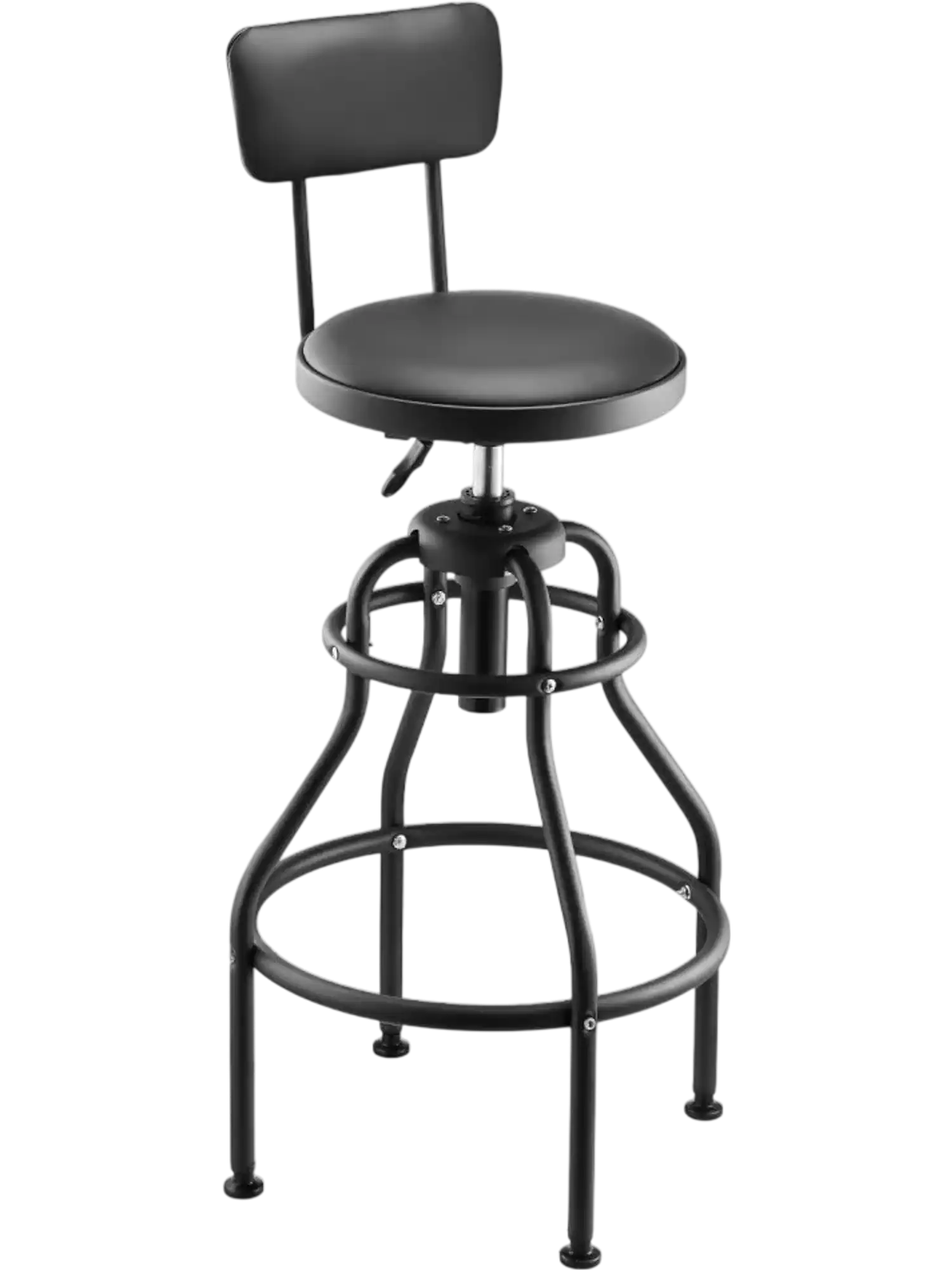 Vevor Shop Stool Adjustable Height Garage Work Seat with Backrest New