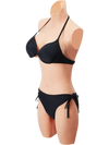 VEVOR Silicone Bodysuit, D-Cup Silicone Breastplate for Crossdressers, Realistic Silk Cotton-Filled Fake Boobs Breast Forms for Transgender Cosplay Drag Queen, Nude