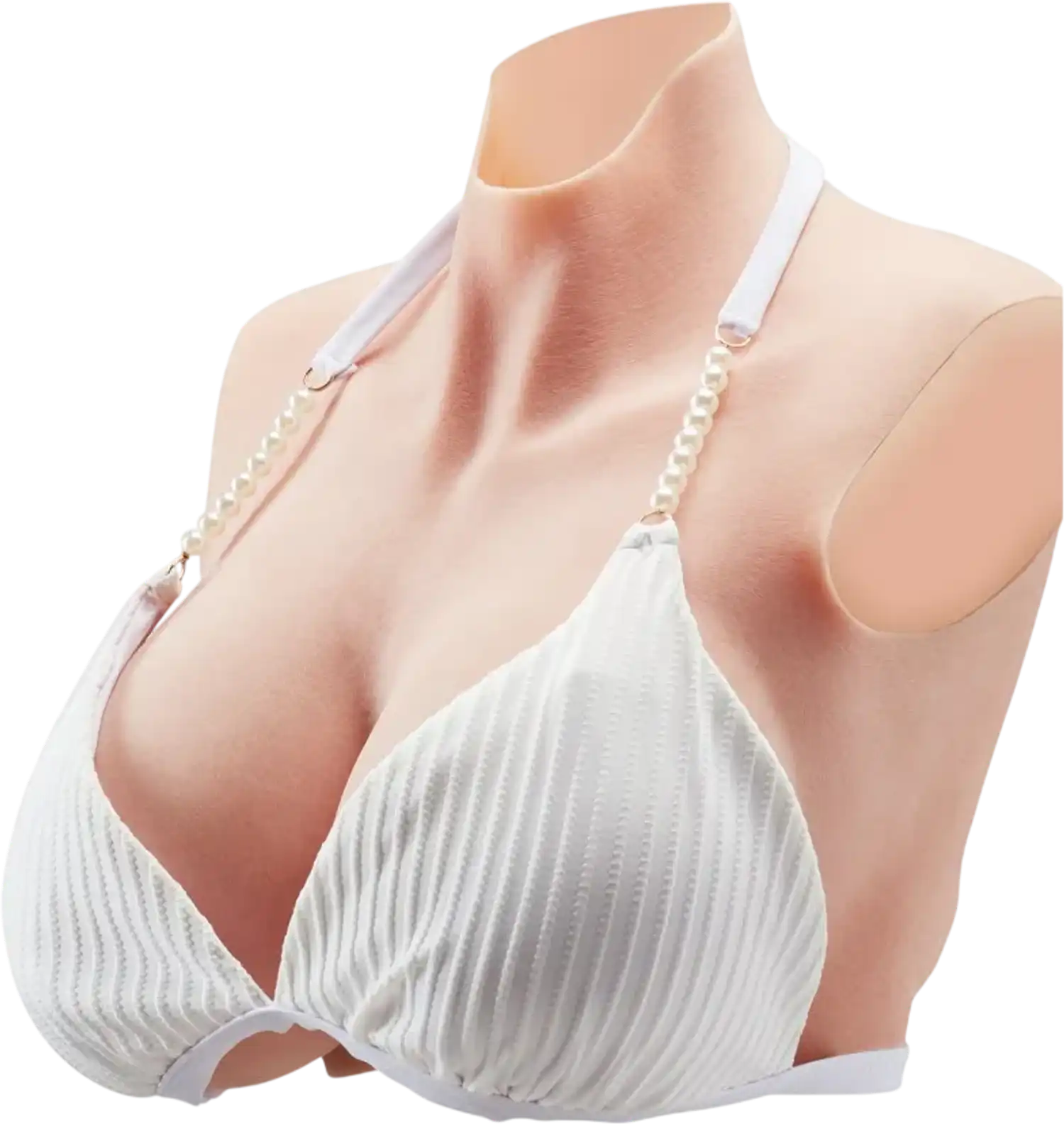 Vevor Breastplate Silicone K-Cup High Neckline Cosplay Fake Breasts New