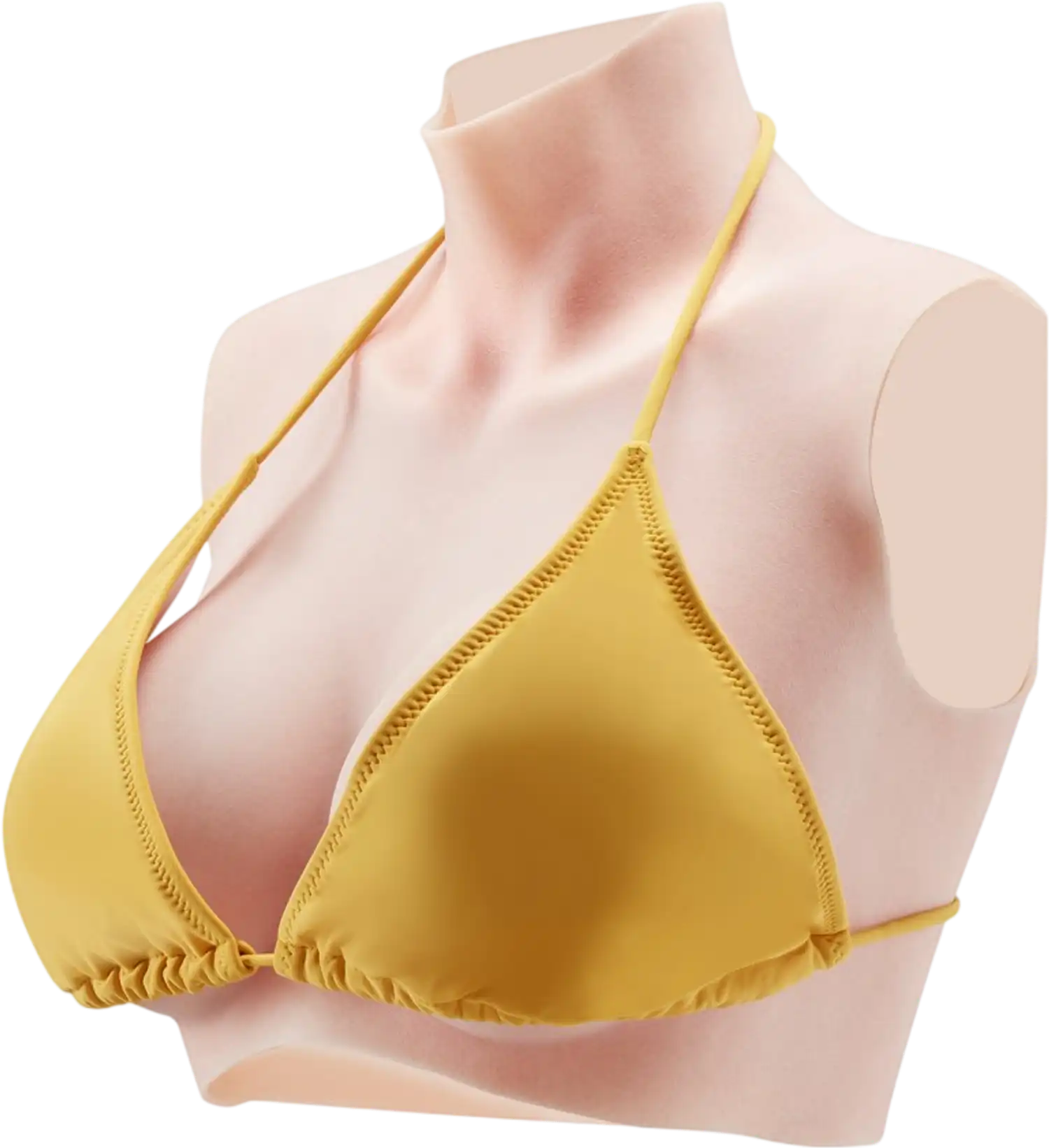 Vevor Breastplate D-Cup High Neck Silicone Fake Breasts New