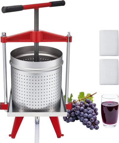 Vevor Fruit Wine Press 4 Gal Stainless Steel Manual Juice Maker New