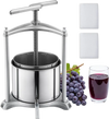VEVOR Fruit Wine Press, 1.6 Gallon/6L, Stainless Steel Manual Juice Maker with Powerful T-Shaped Handle, Juice Making for Apple/Grape/Orange/Berry, Cheese/Tincture/Herbal Press, for Kitchen Home