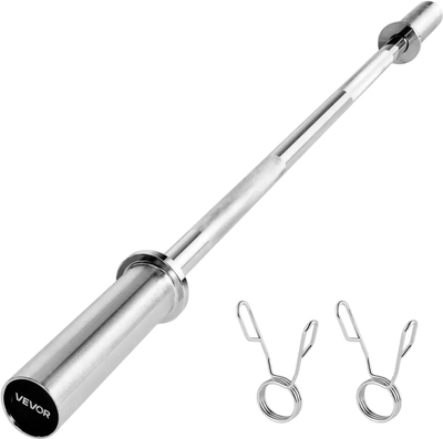 Vevor Barbell Bar 4' Chrome Plated Strength Training Bar New