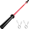 VEVOR 6FT Barbell Bar, Fits 2-Inch Weight Plates, Barbell Bar with Knurled Grip for Strength Training, Weightlifting, Squat, Deadlift, Bench Press, Curl, Overhead Press, 700lbs/317kg Capacity