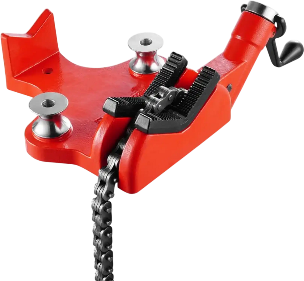 VEVOR Heavy-Duty Pipe Chain Vise, 1/2" - 8" Pipe Capacity, 34.6" Rugged Chain & Cast Iron Base, Industrial-Grade Pipe Clamping for Plumbing, Automotive Repairs, Metalworking