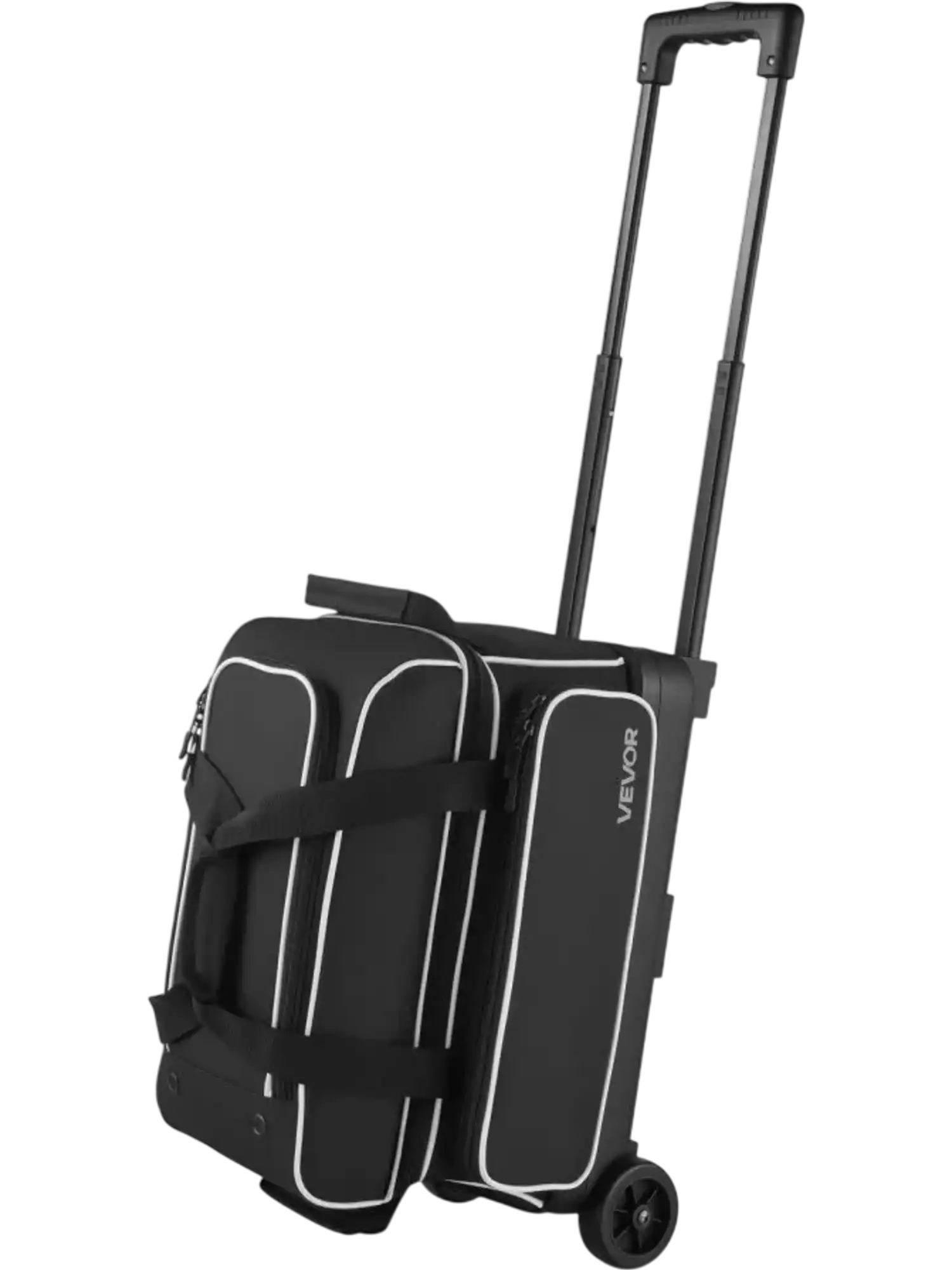 Vevor Bowling Bag 2 Ball Roller with Wheels Shoe Compartment New