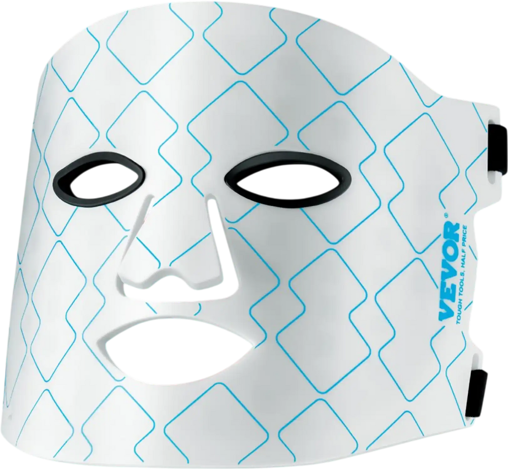 VEVOR Red Light Therapy Mask, 7 Colors LED Face Mask Light Therapy with 850nm Near-infrared, Red Light Therapy for Face, Portable Facial Skin Care Device for Skin Health, Anti Aging, Wrinkle Reduction