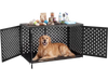 VEVOR Dog Crate Furniture, 48 Inch Heavy Duty Dog Kennel Furniture Indoor for Large Dogs, Sturdy Steel Decorative Pet Cage House End Table with 3 Doors, Detachable Tray & Escape-Proof Locks, Black