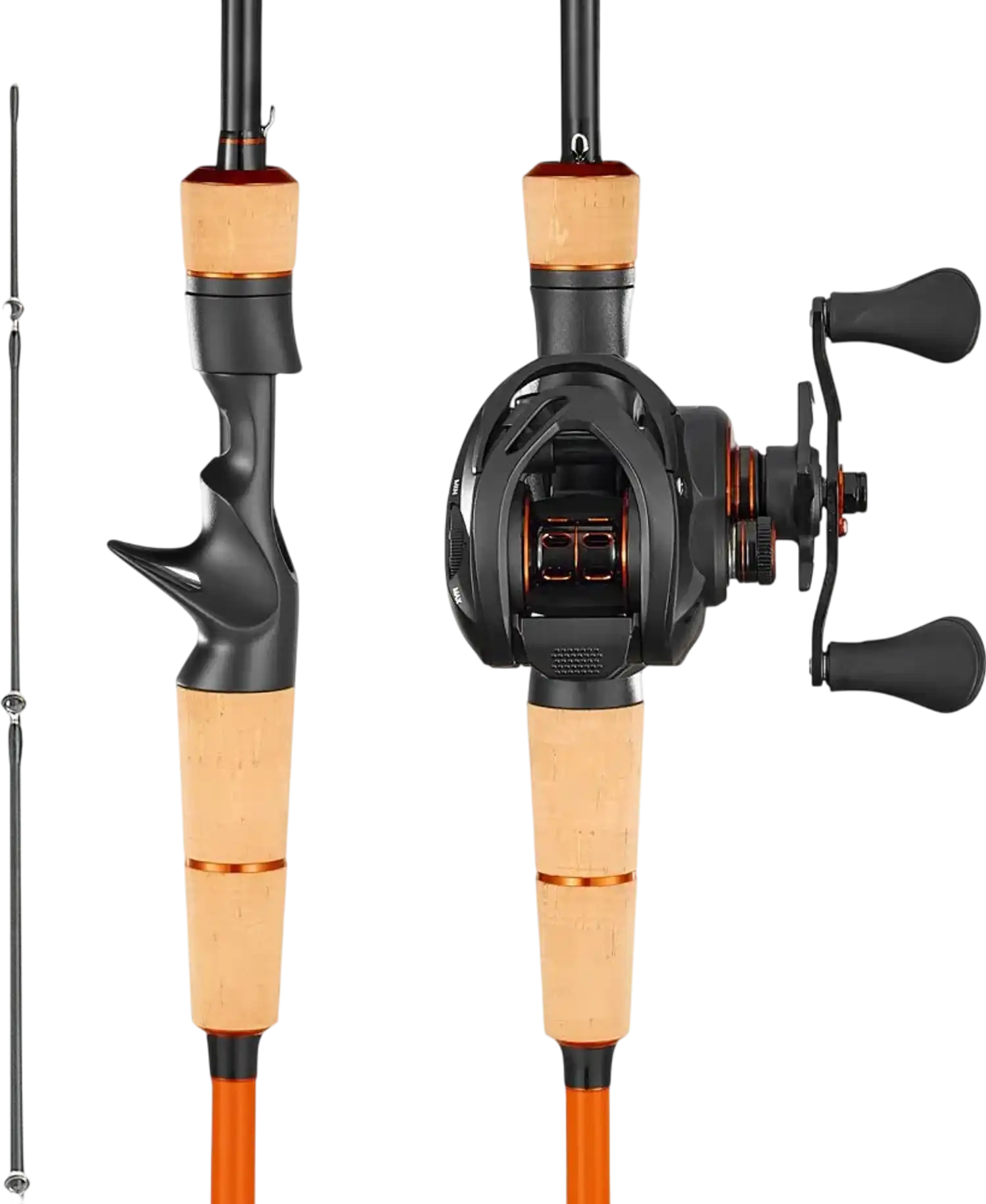Vevor Rod and Reel Combo IM7 Carbon Fiber Baitcasting Bass Fishing Pole 6.5' New