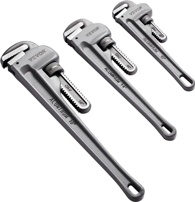 VEVOR 3-Piece Pipe Wrench Set, 10