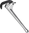 VEVOR Pipe Wrench, 18" Aluminum Straight Pipe Wrench, Automatic Jaw Adjustment, Adjustable Plumbing Wrench, Easy to Carry, Ergonomic Handle, Hangable Design, for Water Pipes, Automotive Repairs