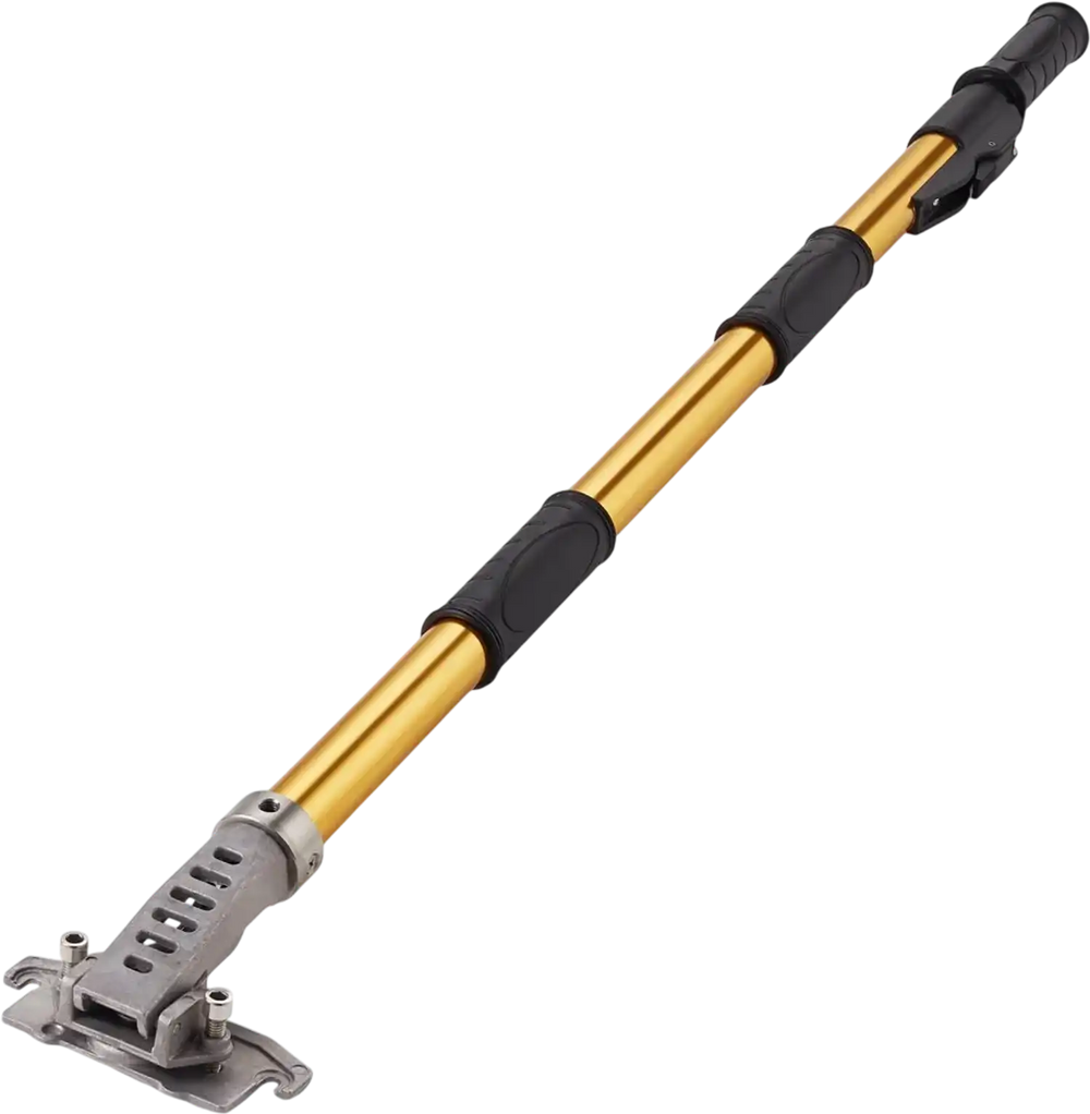 VEVOR Drywall Flat Box Handle, 40''-64'', Anodized Aluminum Flat Finishing Extension Handle, 5-Section Length Adjustable, Non-slip Grip and 360° Painting for Plasterboard, Wallboard, Sheetrock