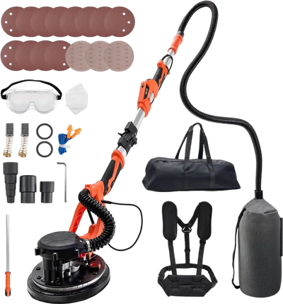 Vevor Drywall Sander Popcorn Ceiling Removal Tool with Vacuum Dust Collection New