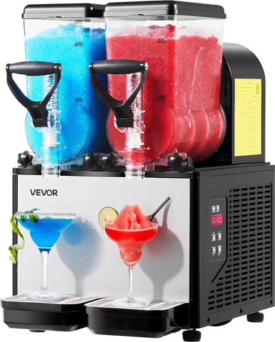 Vevor Slushy Machine 1.6 Gal Dual Tanks with Self-Cleaning New