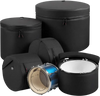 VEVOR 5-Piece Drum Case Set, 600D, Padded Drum Bags for 22 in Bass, 12/13/16 in Tom, 14 in Snare, Thick Padding, Lightweight Protective Covers Travel Storage Cases, for Drums Accessories Protection