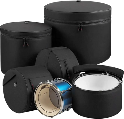 Vevor Drum Bag 5-Piece Padded Drum Case Set New