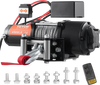 VEVOR Electric Winch, 12V 4500 lb Load Capacity Steel Rope Winch, IP55 1/4” x 39ft ATV UTV Winch with Wireless Handheld Remote & 4-Way Fairlead for Towing Jeep Off-Road SUV Truck Car Trailer Boat