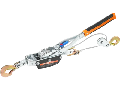 VEVOR Come Along Winch, 5 Ton (11,023 lbs) Pulling Capacity, 11.5 ft Steel Cable, 3 Hooks, Heavy Duty Ratchet Power Puller Tool with Dual Gears, Automotive Hoist Cable Puller Ideal for Vehicle Rescue