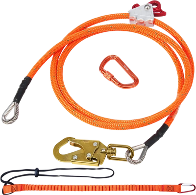 Vevor Flipline 10' Steel Core Arborist Line for Tree Climbing New