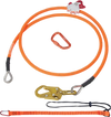 VEVOR 16mm Steel Core Flipline, 8ft(2.4m) Arborist Flipline, Flip Line for Tree Climbing with Alloy Steel Snap Hook & Aluminum Alloy Carabiner, 30KN Breaking Tension for Fall Protection, Tree Climber