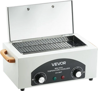 VEVOR High Temperature Autoclave Machine, 2L, 300W High Temperature Cleaner Machine Box with Adjustable Temperature and Time, Dry Heat Cabinet Nail Tool Cleaner for Labs, Home, Nail and Beauty Salons