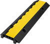 VEVOR 3 Channel Rubber Cable Protector Ramp 1.2 x 1.2 Inch Channel Heavy Duty Cable Wire Cord Cover Ramp Speed Bump Driveway Hose Cable Ramp Protector