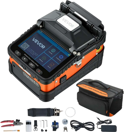 Vevor Fiber Fusion Splicer 6-Motor 8s Splicing 18s Heating 5200mAh 5