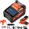 VEVOR Fiber Fusion Splicer 6 Motors with 5s Fast Splicing and 15s Heating, 7800mAh Core Alignment Fibers Optical Splicer with 5" Touchscreen, 3 in 1 Fiber Holder, VFL & OPM for SM MM DS NZDS