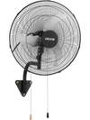 VEVOR Wall Mount Fan, 20 in Wall Mounted Hanging Fan Oscillating, 3-Speed, Long Airflow Distance, Adjustable Rotation Angle, Mechanical Powerful for Industry, Commercial, Garage, Workshop, Gym, Black