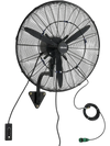 VEVOR Wall Mount Fan, 24 in Wall Mounted Hanging Fan with Oscillating & Mist, IP44-rated, 3-Speed, Powerful Air Reach, Mechanical Control, Long Airflow for Industry, Commercial, Garage, Workshop