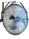 VEVOR 18 Inch Industrial Wall Mount Fan, High Velocity 4000 CFM Indoor Fan with 3 Speeds,  Powerful Motor Garage Wall Fan with Aluminum Blades for Workshop, Warehouse, Greenhouse, Commercial
