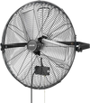 VEVOR Wall Mount Fan, 24 in Wall Mounted Hanging Fan, 3-Speed, Long Airflow Distance, Adjustable Rotation Angle, Mechanical Control, Powerful for Industry, Commercial, Garage, Workshop, Gym, Black