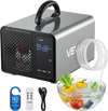 VEVOR Ozone Generator, 36000mg/h Commercial Ozone Machine, with 15s Delayed Start & Area-Based Timer & LCD Touchscreen Display, Industrial Deodorizer for Car, Smoke, Home Odors, Up to 3200 sq.ft