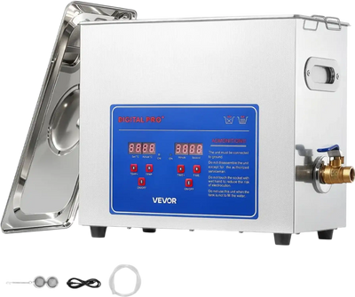 Vevor Ultrasonic Cleaner 6L 40kHz Stainless Steel Parts Cleaning Machine New