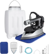 VEVOR Gravity Feed Steam Iron, 1000W Gravity Feed Iron with 3.5 L Large Capacity Tank, Demineralizer Cartridges, Non-Stick Ironing Shoe, 5 Temperature Settings, Industrial Electric Steam for Ironing