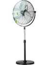 VEVOR Industrial Pedestal Fan, 18 Inch Standing Fan with 45.3 to 57.9 Inches Adjustable Height, Floor Fans with 3 Adjustable Speeds, High Power Fans for Warehouse,Garage,Commercial,Residential, Black